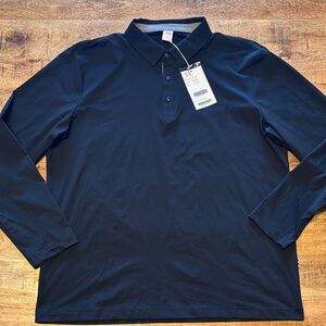 JDX Long-Sleeve Golf  Polo Shirt Black  Size L (10)